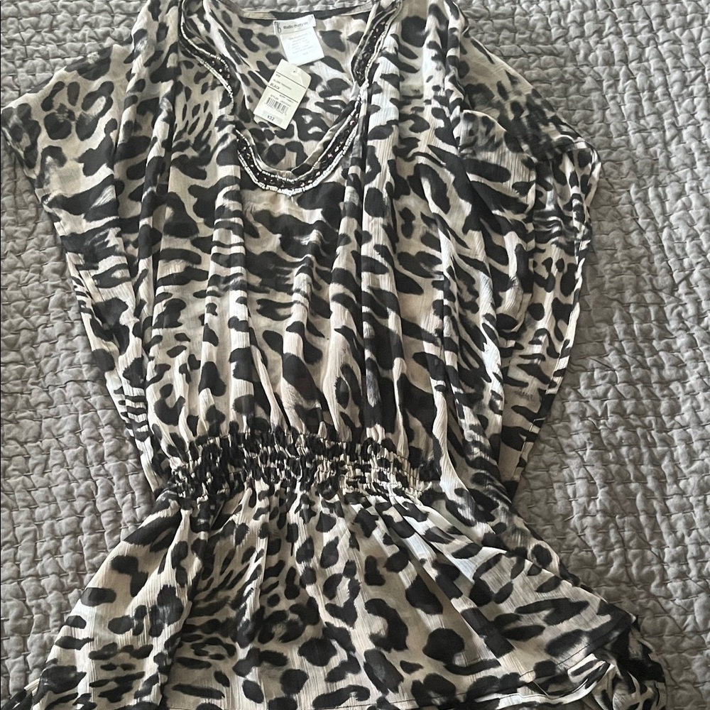 Leopard Print Tunic Top